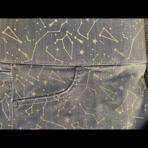 Grey stretchy constellation pants